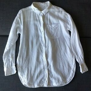 Athleta Linen Long and Lean Shirt